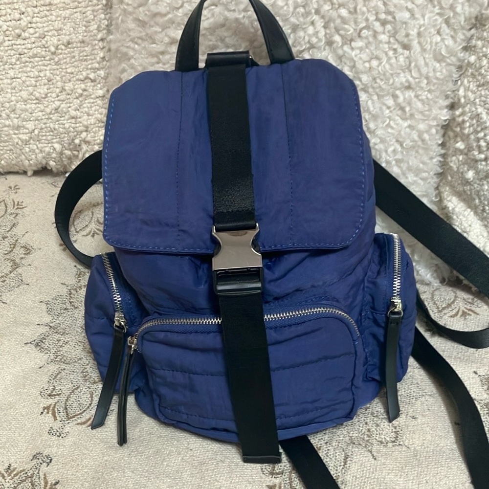 Natura Blue Nylon Backpack